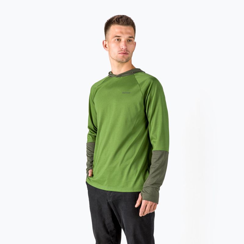 Pánska trekingová mikina Marmot Crossover green M1257619573S