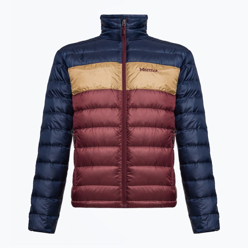 Marmot pánska páperová bunda Ares navy blue and bordó 71260