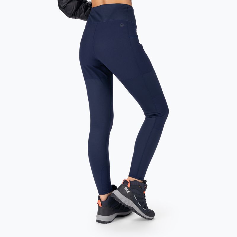 Dámske trekingové nohavice Marmot Winter Mountain Active Hybrid Tight navy blue M13286 3