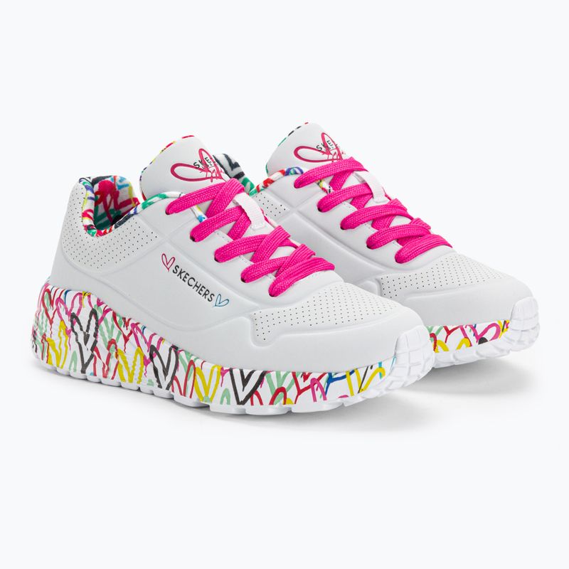 Detské tenisky SKECHERS Uno Lite Lovely Luv white/multi 4