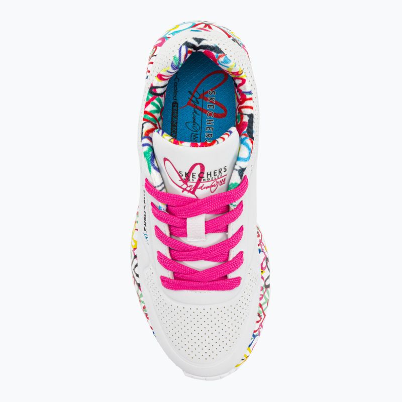 Detské tenisky SKECHERS Uno Lite Lovely Luv white/multi 6