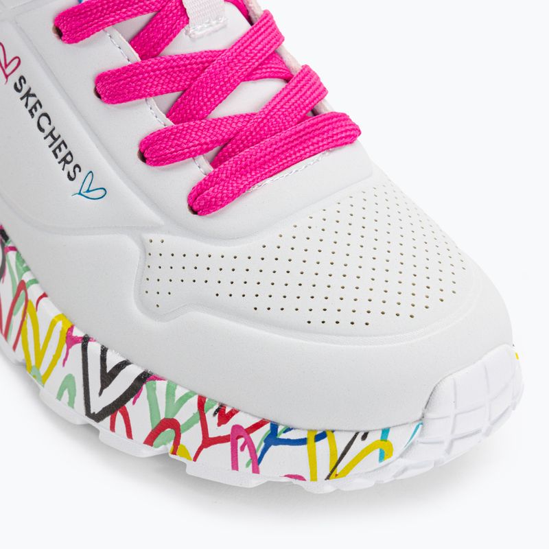 Detské tenisky SKECHERS Uno Lite Lovely Luv white/multi 7