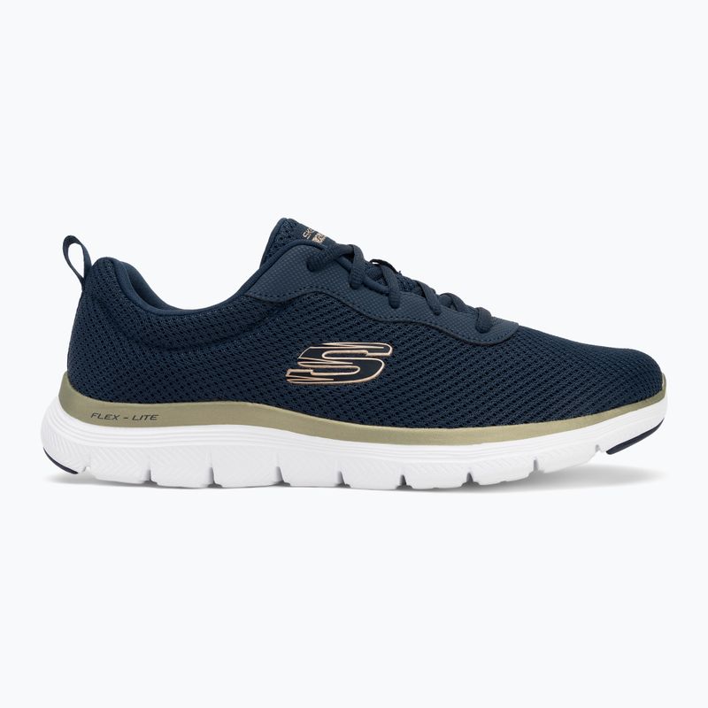 Dámska obuv SKECHERS Flex Appeal 4.0 Brilliant View navy/gold 2