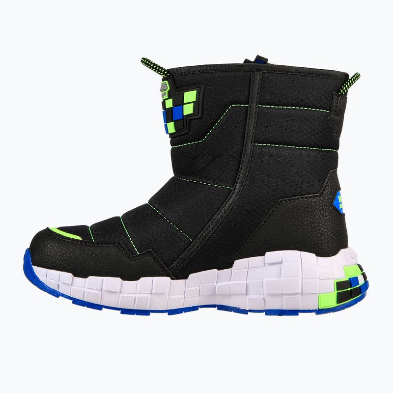 Detské trekové topánky SKECHERS Mega-Craft Cuboforce black/blue/lime 3