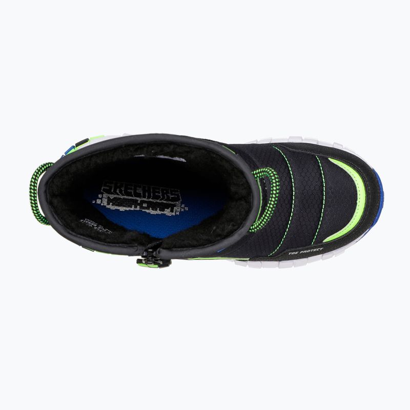 Detské trekové topánky SKECHERS Mega-Craft Cuboforce black/blue/lime 5