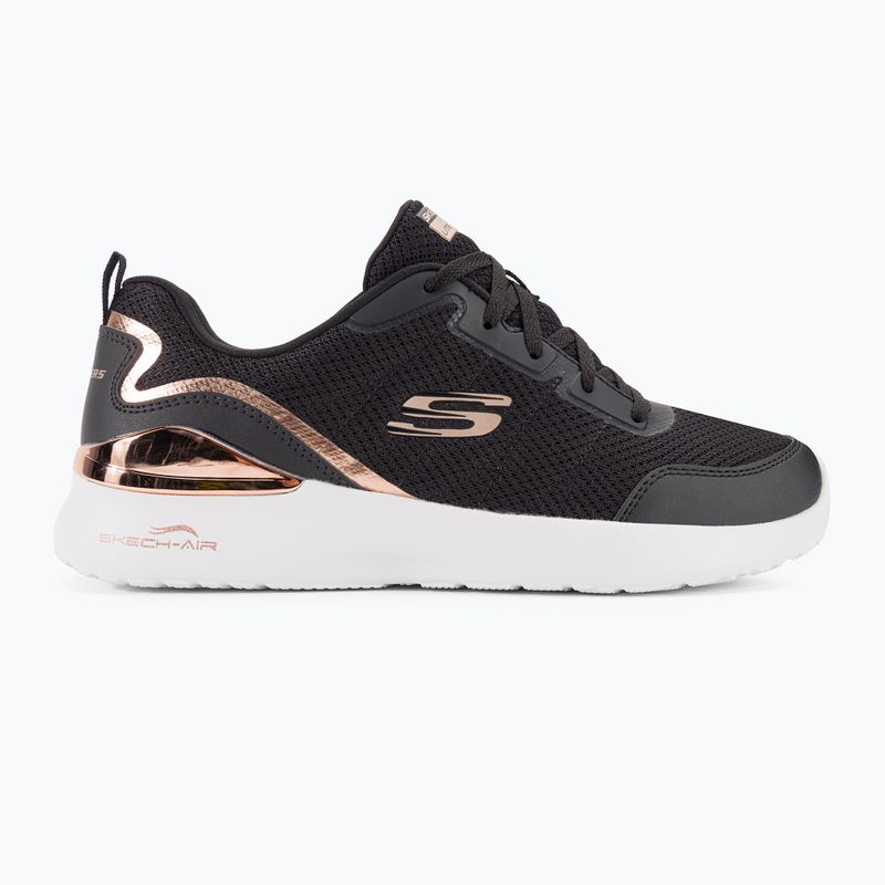 Dámska tréningová obuv SKECHERS Skech-Air Dynamight The Halcyon black/rose gold 2