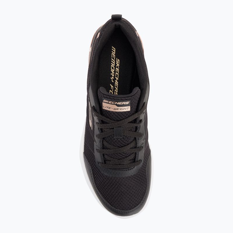 Dámska tréningová obuv SKECHERS Skech-Air Dynamight The Halcyon black/rose gold 6