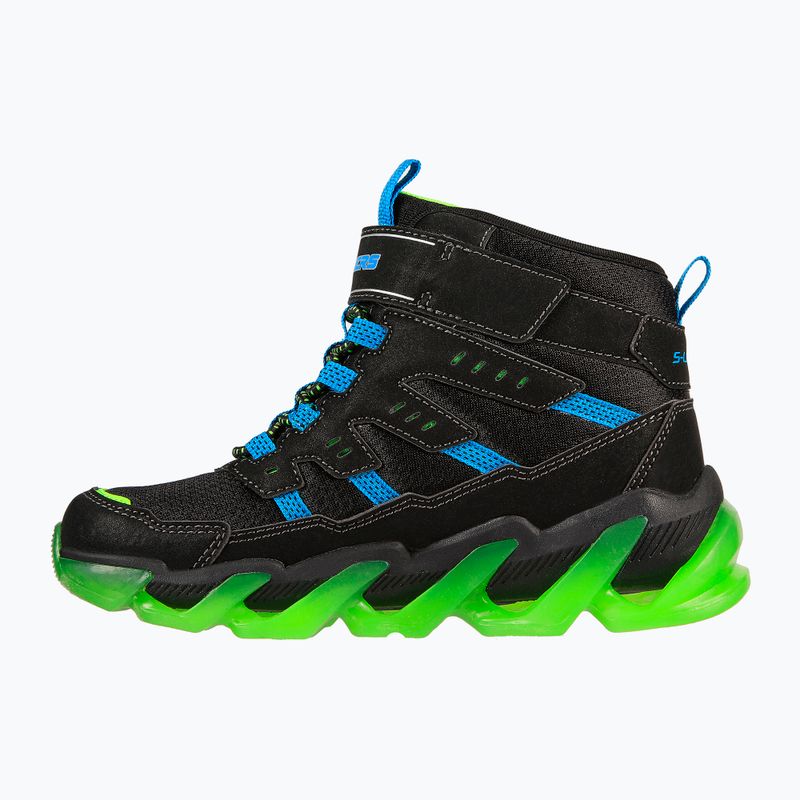 Detská obuv SKECHERS Mega-Surge Flash Breeze black/blue/lime 10