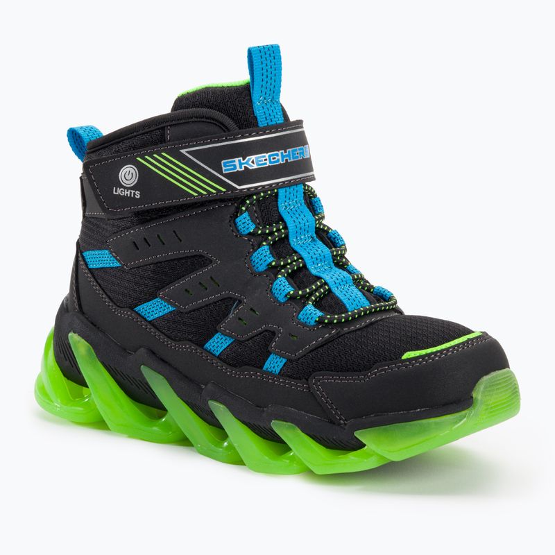 Detská obuv SKECHERS Mega-Surge Flash Breeze black/blue/lime