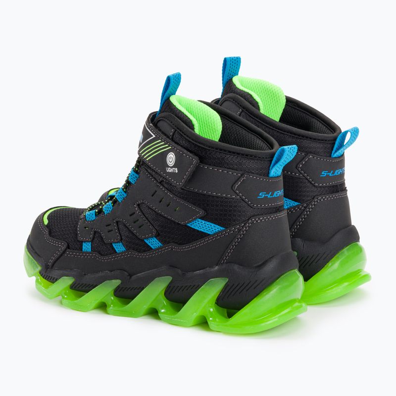 Detská obuv SKECHERS Mega-Surge Flash Breeze black/blue/lime 3