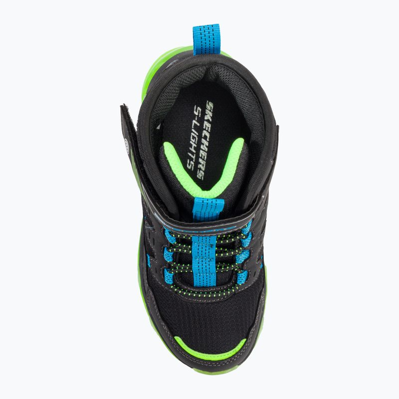 Detská obuv SKECHERS Mega-Surge Flash Breeze black/blue/lime 6