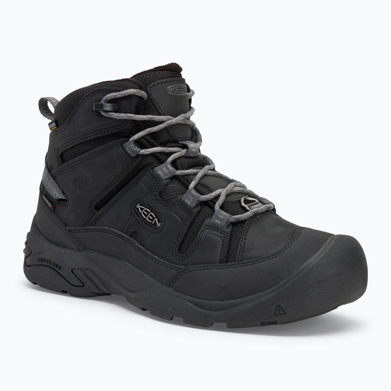 Pánske turistické topánky KEEN Circadia Mid Polar black/steel grey