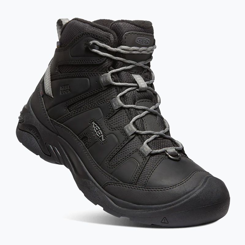 Pánske turistické topánky KEEN Circadia Mid Polar black/steel grey 8