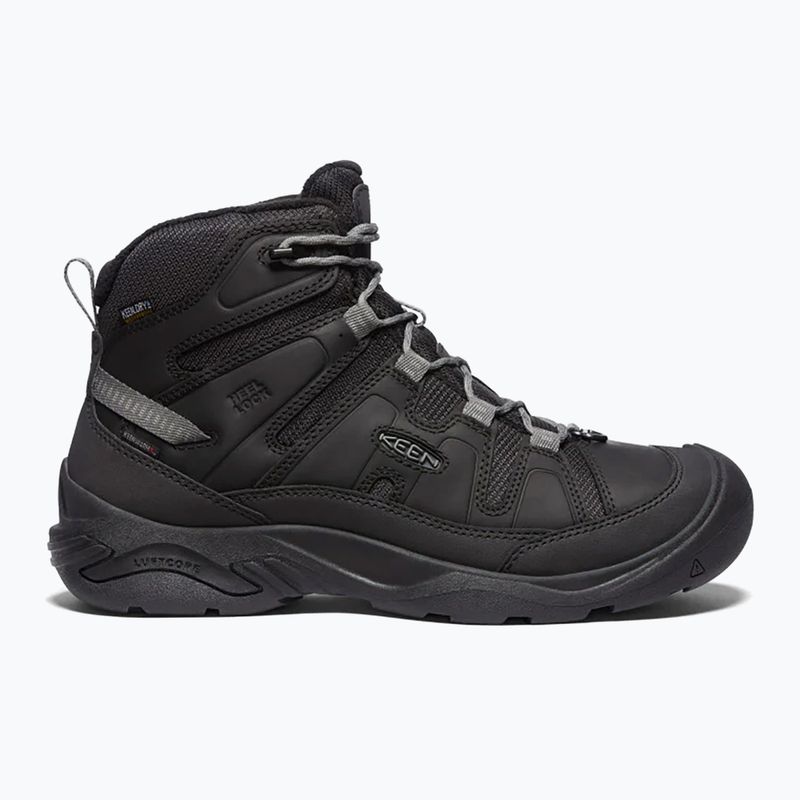 Pánske turistické topánky KEEN Circadia Mid Polar black/steel grey 9