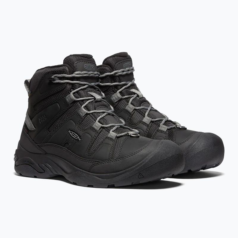 Pánske turistické topánky KEEN Circadia Mid Polar black/steel grey 10
