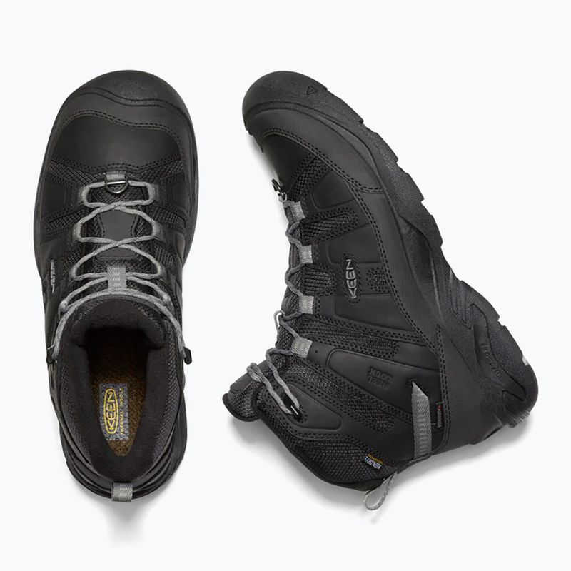Pánske turistické topánky KEEN Circadia Mid Polar black/steel grey 11