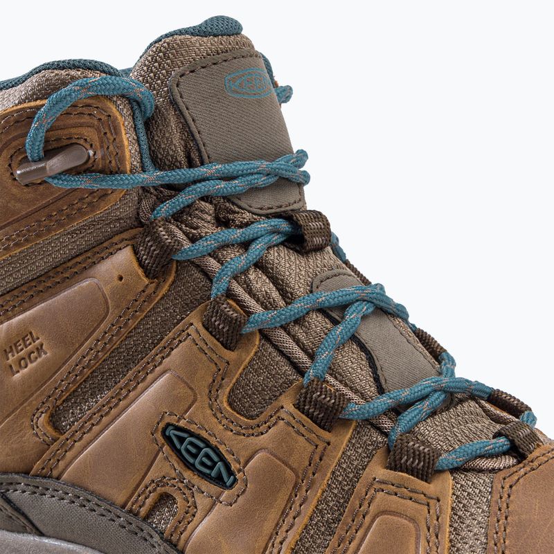 Dámske trekové topánky KEEN Circadia Mid Wp brown 1026764 9