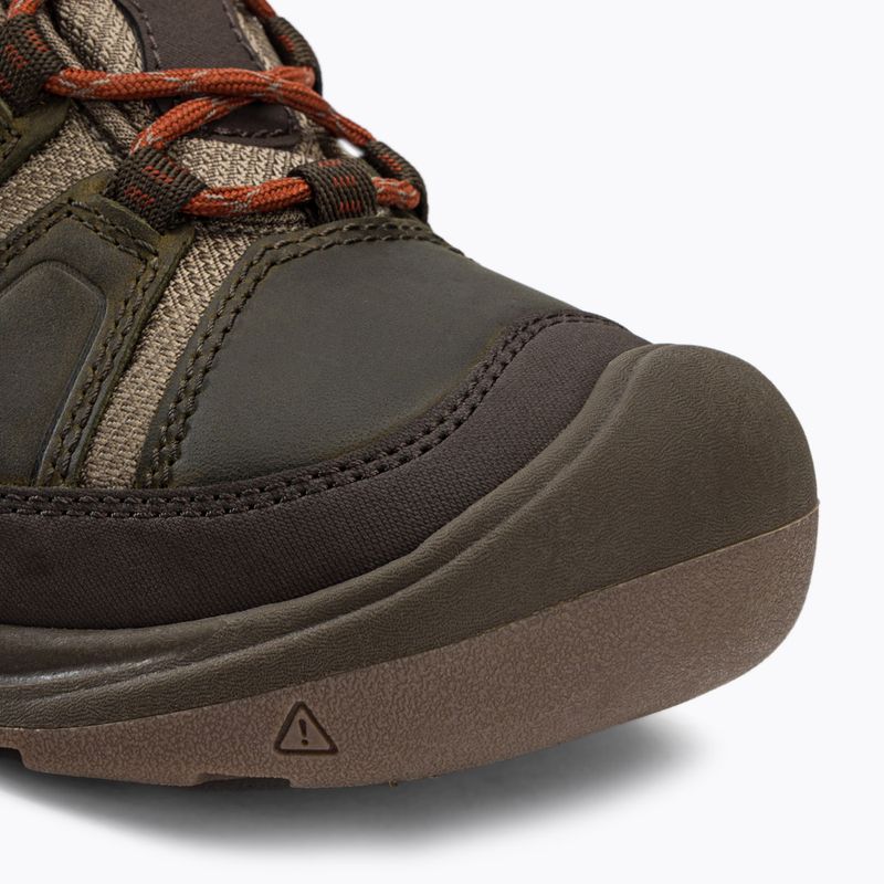Pánske trekové topánky KEEN Circadia Mid Wp green-brown 1026766 7