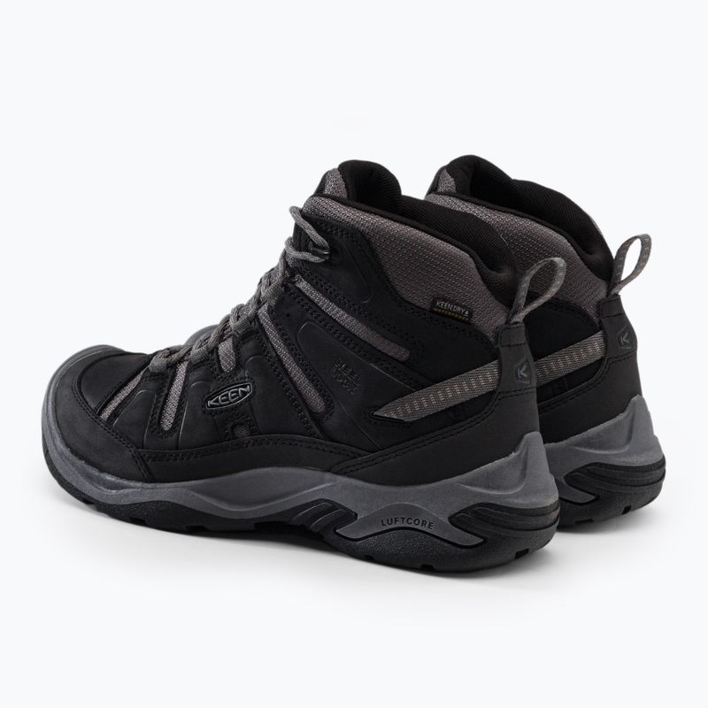 Pánske trekové topánky KEEN Circadia Mid Wp black-grey 1026768 3