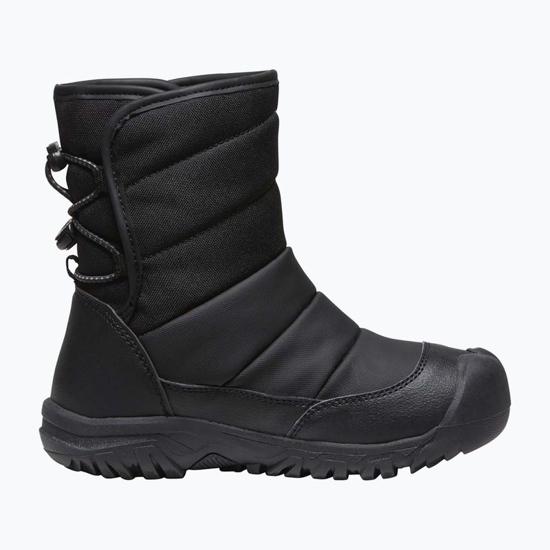 Detské trekové topánky KEEN Puffrider WP black/steel grey 8