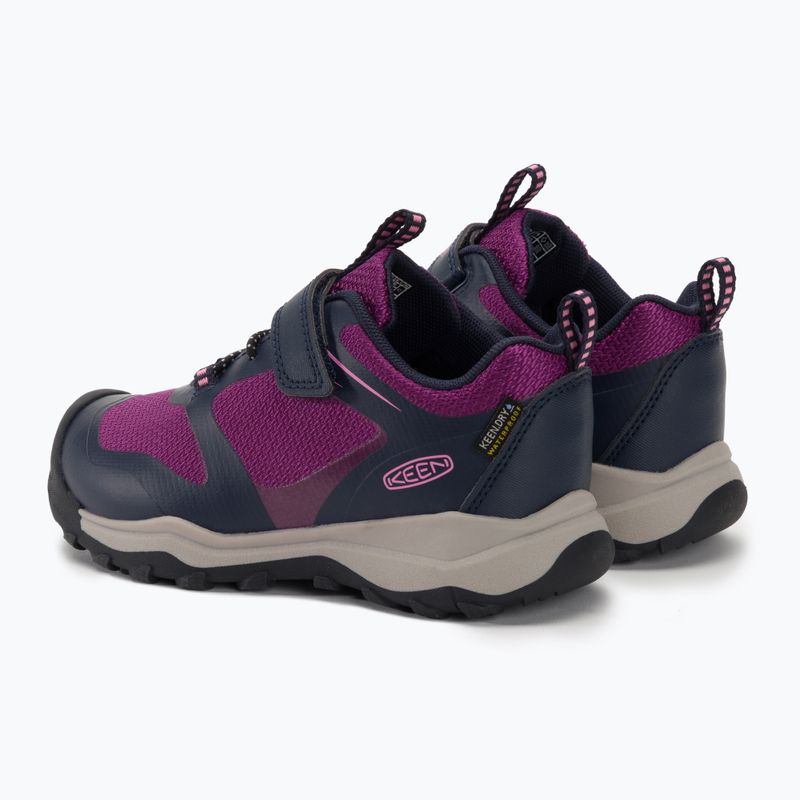 Detské turistické topánky KEEN Wanduro Low WP sky captain/charisma 3
