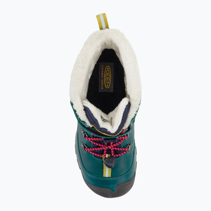 KEEN Kanibou WP deep lagoon/jazzy detská treková obuv 6