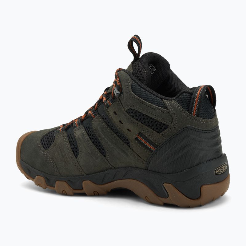 Pánske turistické topánky KEEN Headout Mid Waterproof black olive/fossil orange 3