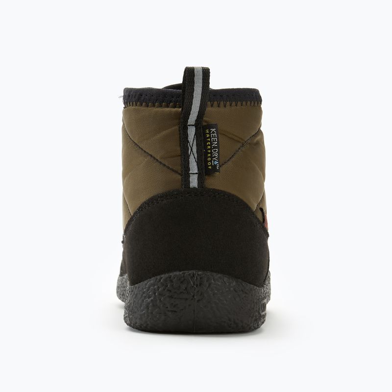 Juniorské topánky KEEN Howser II Chukka WP dark olive/gold flame 6