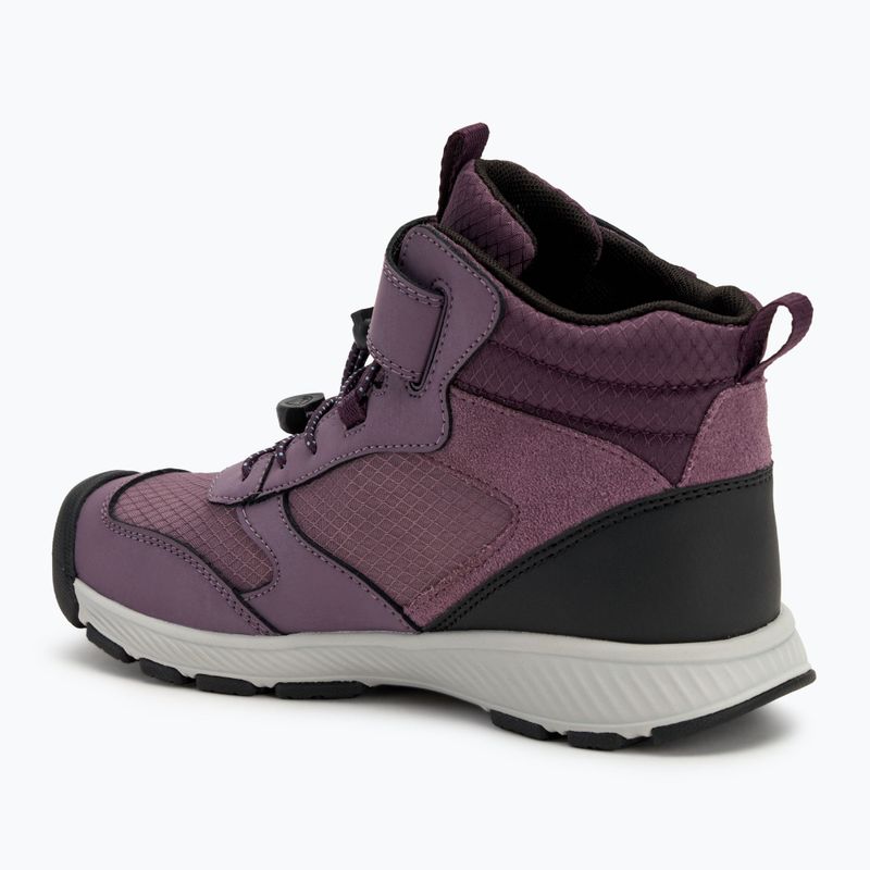 Detské turistické topánky KEEN Skua Mid WP JR black plum/plum perfect 3