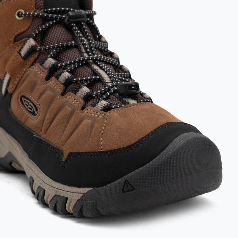 Detské trekingové topánky KEEN Targhee IV Mid Waterproof bison/brindle 7