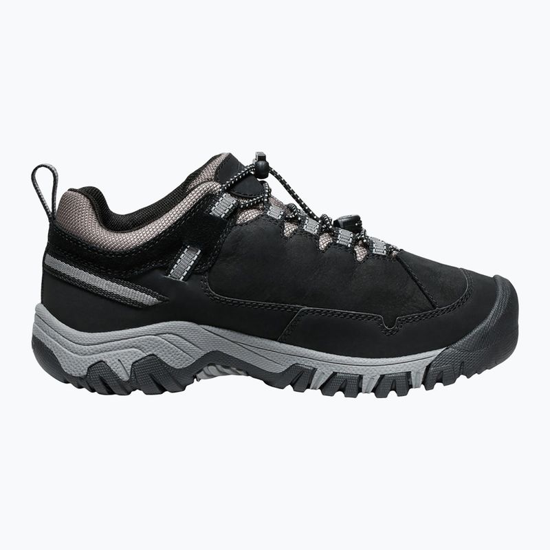 Detské trekové  topánky KEEN Targhee IV Low vodotesné black/steel grey 3