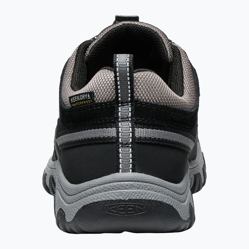Detské trekové  topánky KEEN Targhee IV Low vodotesné black/steel grey 5