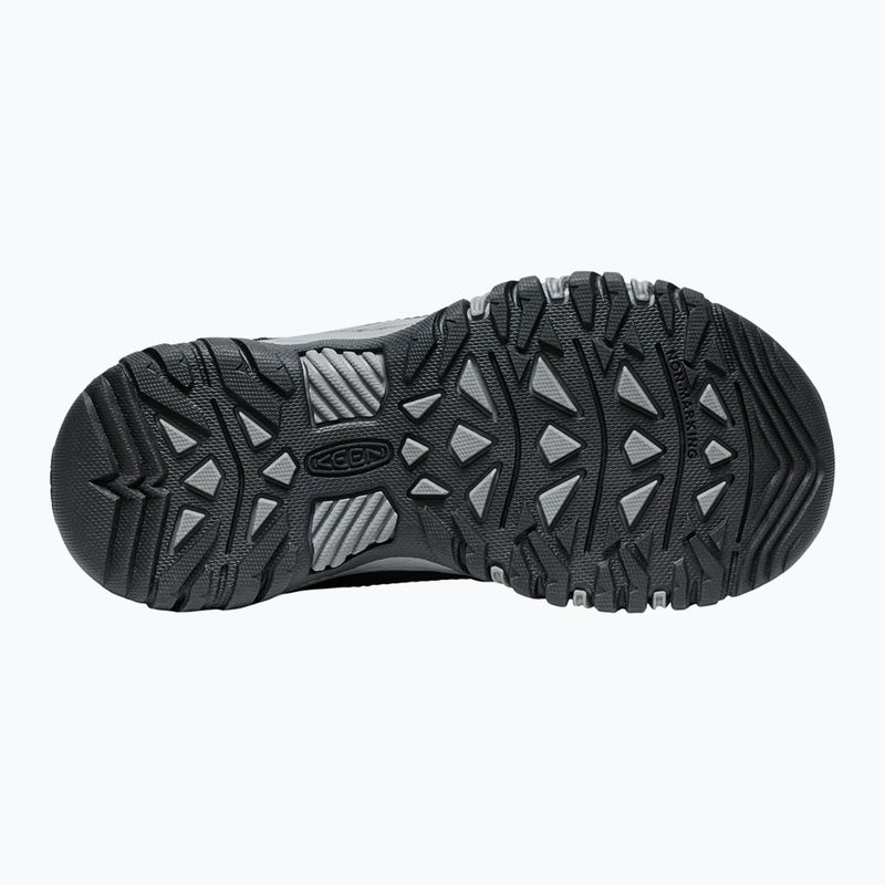 Detské trekové  topánky KEEN Targhee IV Low vodotesné black/steel grey 7