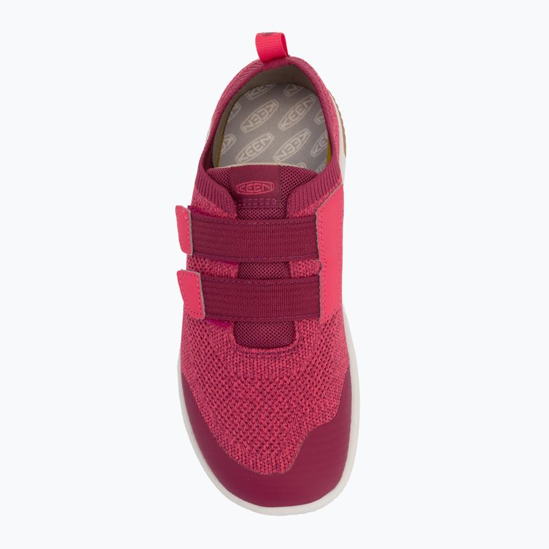 Juniorské topánky KEEN Knx Knit Ds beaujolais/ raspberry 5