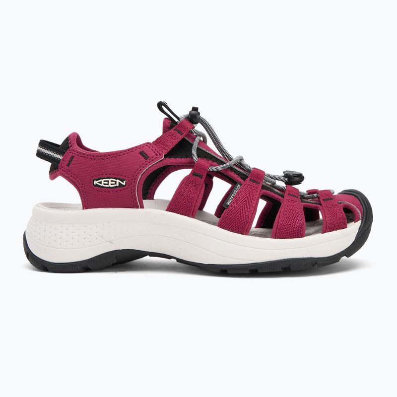 KEEN Astoria West dámske sandále beaujolais/star white 2