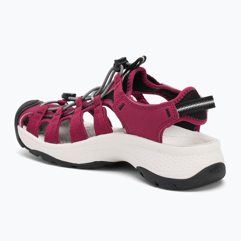 KEEN Astoria West dámske sandále beaujolais/star white 3