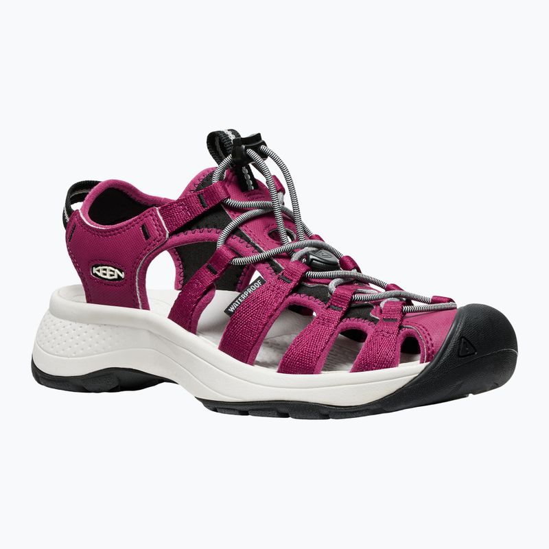 KEEN Astoria West dámske sandále beaujolais/star white