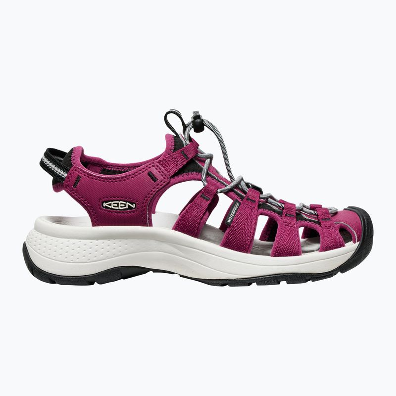 KEEN Astoria West dámske sandále beaujolais/star white 2