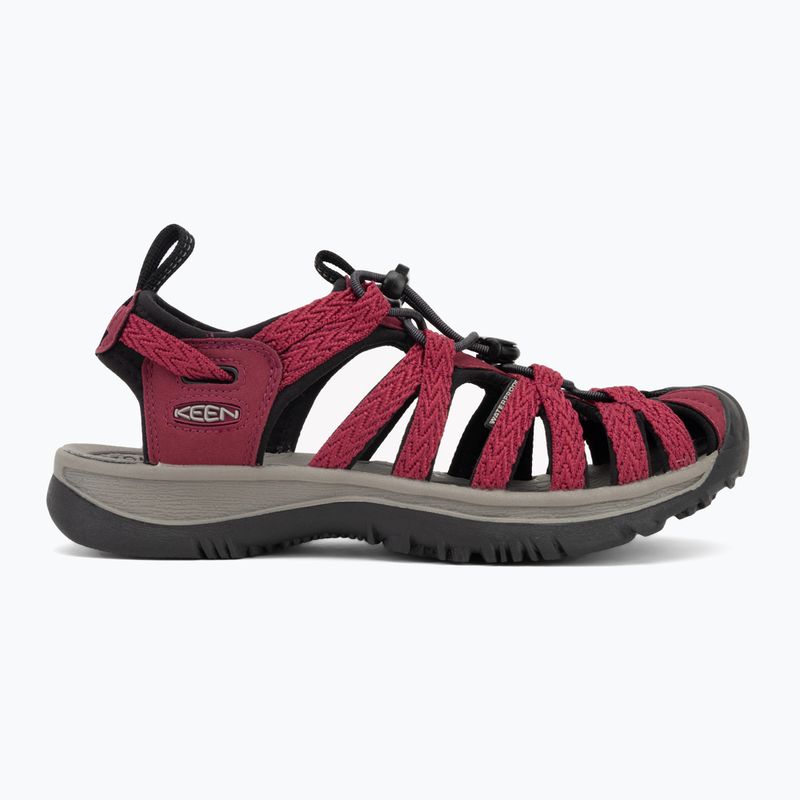 Dámske sandále KEEN Whisper beaujolais/black 2