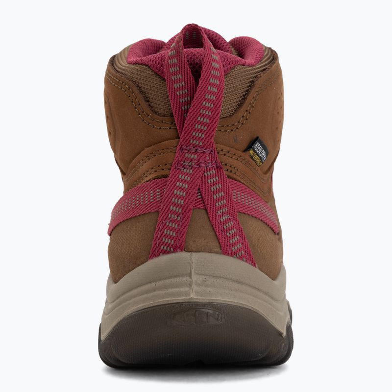 Dámske trekingové topánky KEEN Targhee IV Mid Wp bison/beaujolais 6