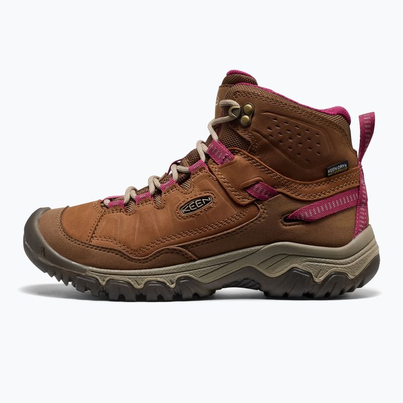 Dámske trekingové topánky KEEN Targhee IV Mid Wp bison/beaujolais 2