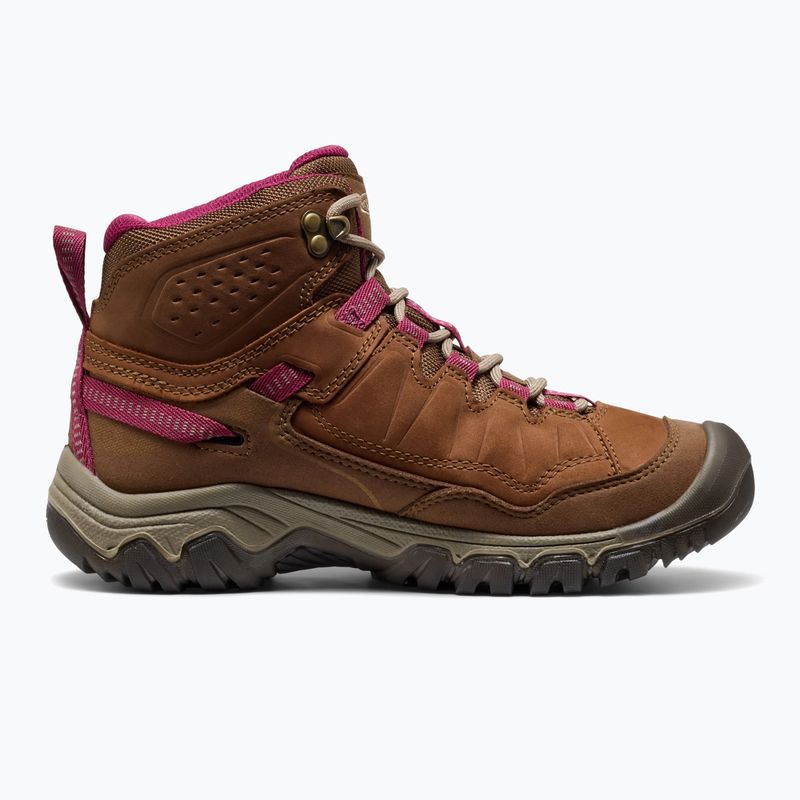 Dámske trekingové topánky KEEN Targhee IV Mid Wp bison/beaujolais 3