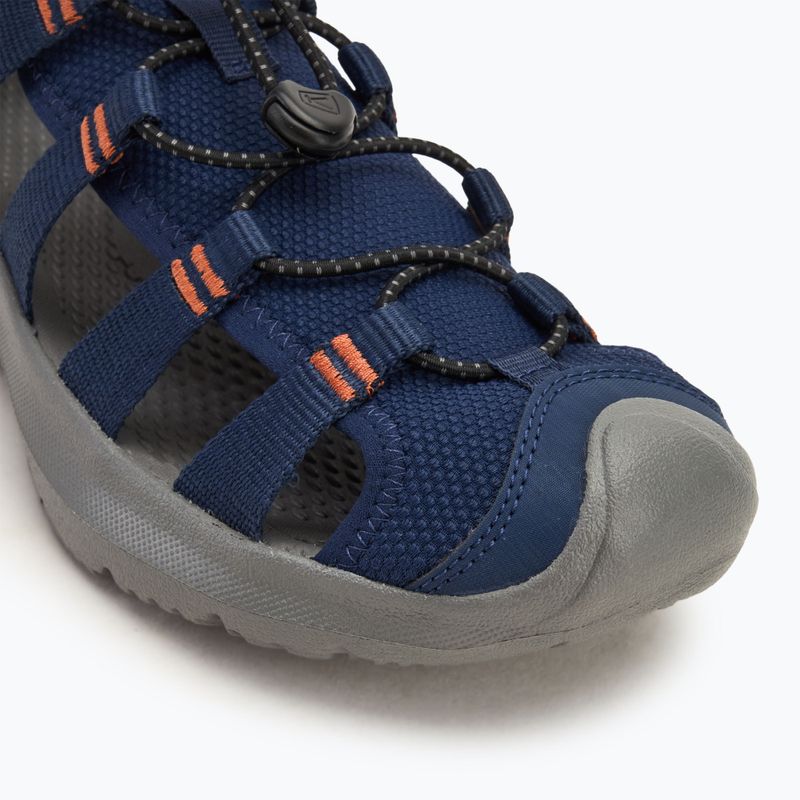 Pánske sandále KEEN Seanik H2 naval academy/ gold flame 7