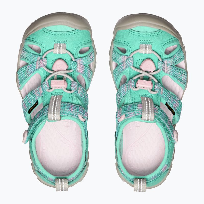 Detské sandále KEEN Seacamp II CNX aqua/giggle pink 5