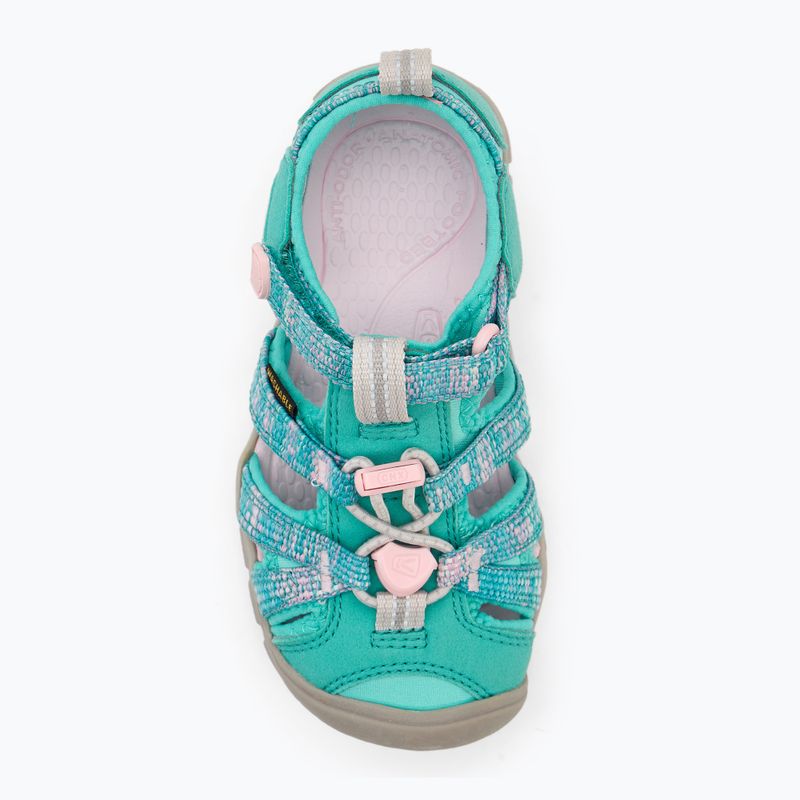 Detské sandále KEEN Seacamp II CNX aqua/giggle pink 5