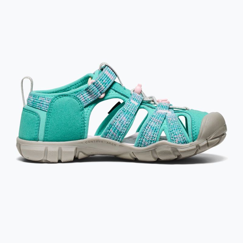 Juniorské sandále KEEN Seacamp II CNX bright aqua/giggle pink 10