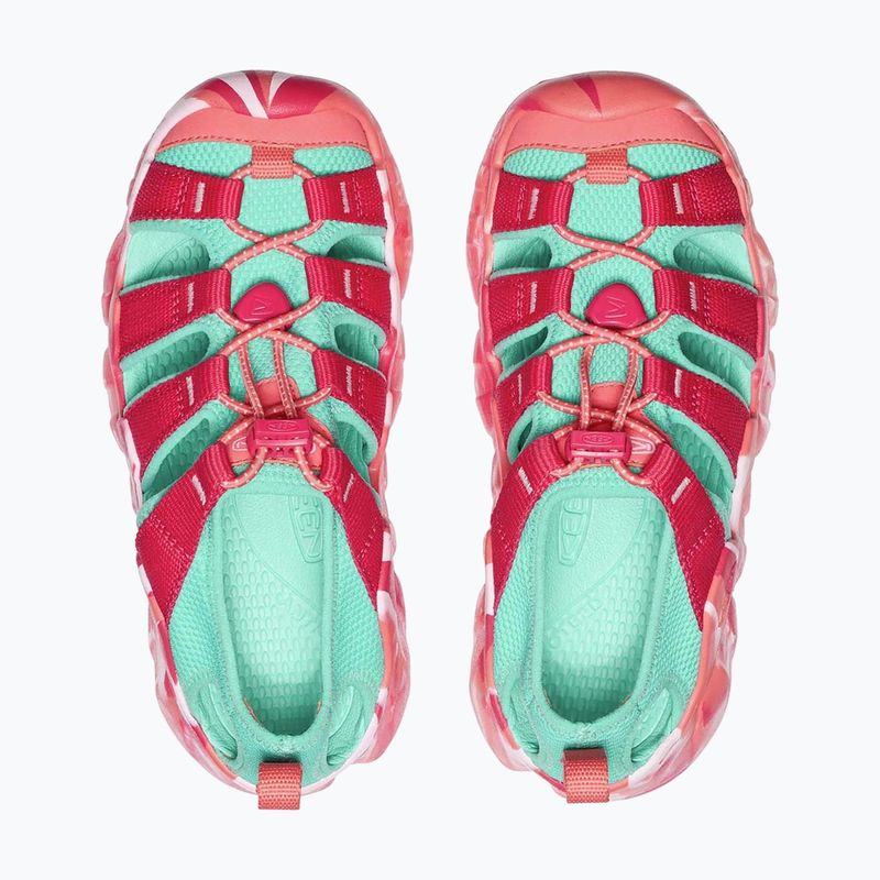 Detské sandále KEEN Hyperport H2 raspberry/pool blue 5