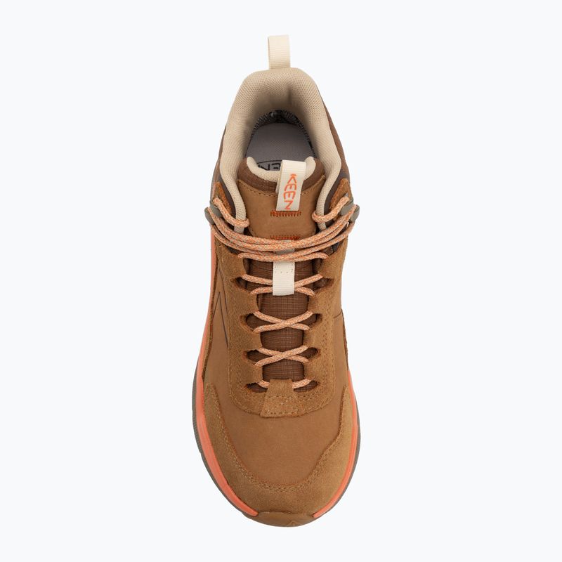Dámske trekové topánky Keen Leiki Leather Mid Waterproof chipmunk/bison 5