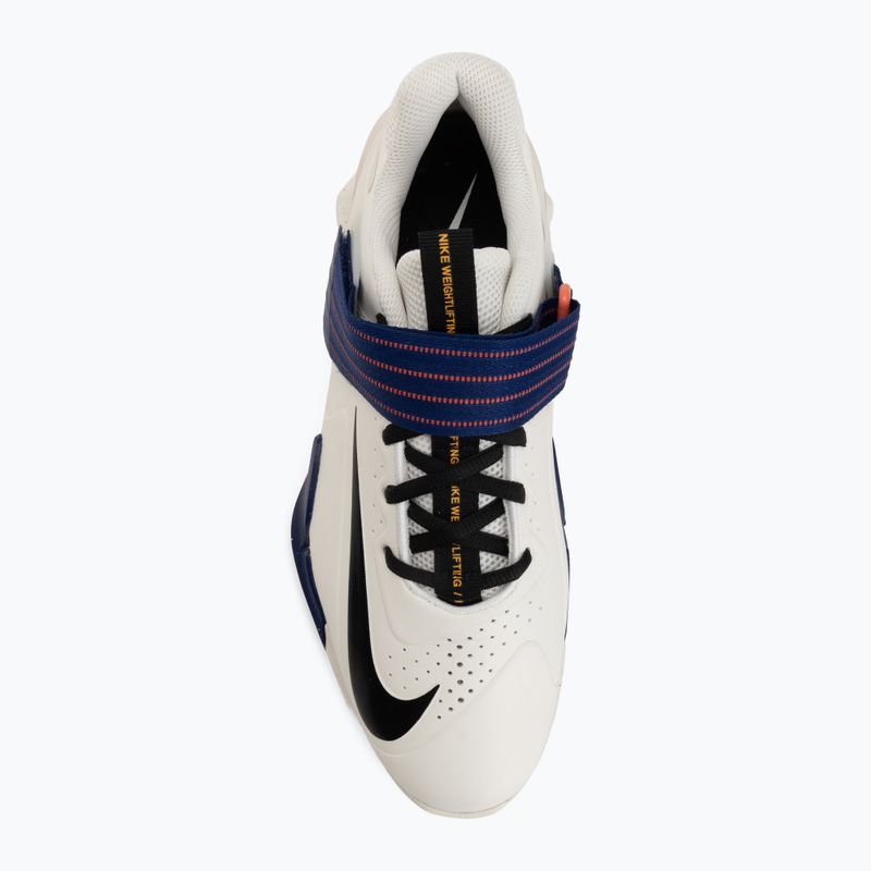Topánky na vzpieranie Nike Savaleos sail/deep royal blue/magic ember/black 5