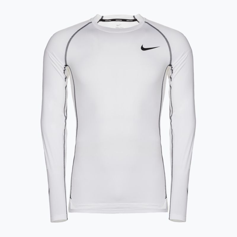 Pánske tréningové tričko s dlhým rukávom Nike Pro Dry-Fit Tight Top white DD1990-100